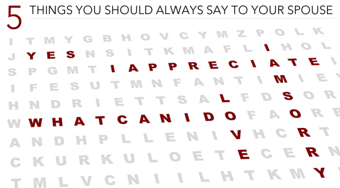 5 Things You Should Always Say to Your Spouse